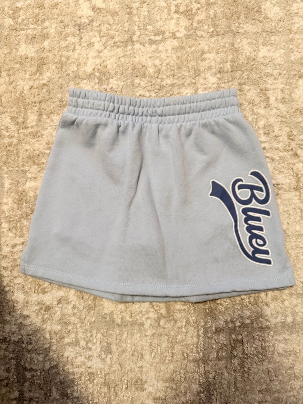 Bluey Light Blue Girls' Skort with Script Logo size S 6/6X